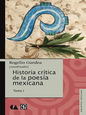 cover image of Historia crítica de la poesía mexicana. Tomo I